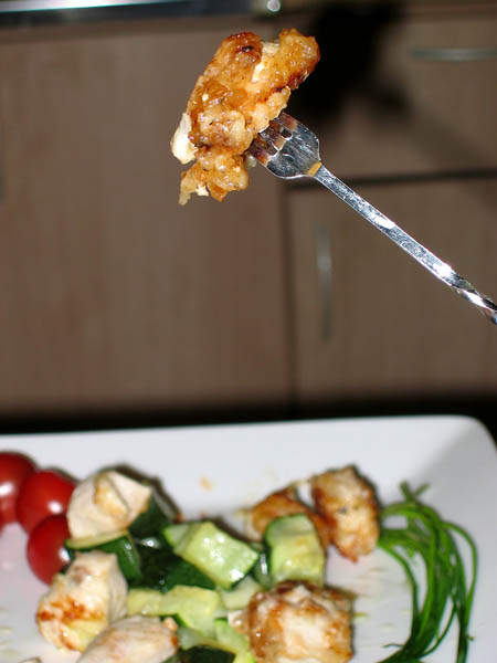 A close-up of the appetizer